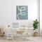 Stupell Industries Abstract Curved Line Off-White & Blue Wall Art